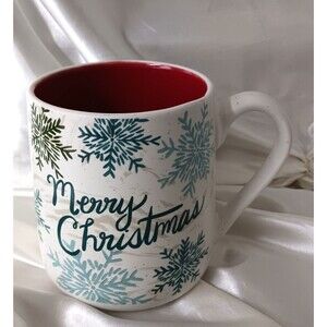 ETTA VEE MERRY CHRISTMAS SNOWFLAKE MUG
